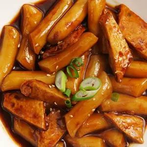 쌀떡볶이 짜장맛 밀키트 2인분 어묵 분말소스 포함