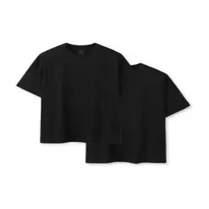 [정품] 탑텐 공용) 코튼 레이어드 반팔티 (2PACK)_MSF5TS3004 MSF5TS3004