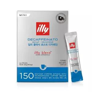 일리 디카페인 미니 인스턴트 커피 1g x 150스틱 블랙 믹스 아메리카노 무카페인 코스트코