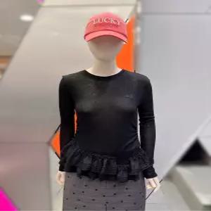 럭키슈에뜨 LUCKY CHOUETTE 배색프릴포인트긴팔티셔츠 LFTAW26220BKX