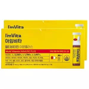 [1+1] 종근당 아임비타 이뮨샷 이뮨플러스 2박스(14병) 마시는 액상 비타민
