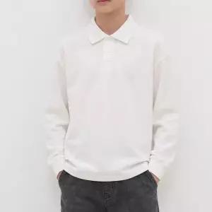 행텐틴즈 동백01 피케 롱슬리브 폴로 티셔츠_화이트  14580-031-621-09-003