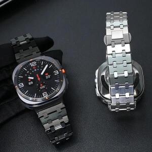 삼성 갤럭시 워치 9/8/8 클래식 40mm/44mm/46mm용 스테인리스 스틸 밴드, 갤럭시 워치 울트라2 47mm 2026용