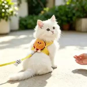 귀여운 애완동물 1.2m 로프 고양이 세트 인형 산책용 외출 새끼