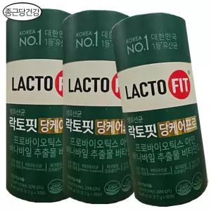 종근당건강 생유산균 락토핏 당케어프로 (30포 x 3통) 3개월분/프로바이오틱스 유산균/무료 dj