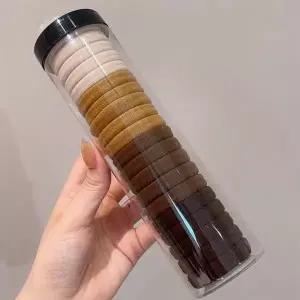 여성 헤어밴드 머리 고무줄 정리 케이스 휴대용 묶음 20p