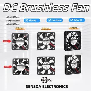 4010 DC 브러시리스 무소음 냉각 팬  6010  40mm  12V  얇은 저소음  PC  전자 제품  오일 베어링 포함