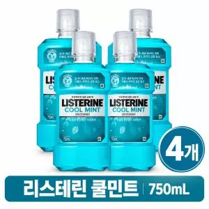존슨앤존슨 리스테린 쿨민트마일드 750ml 4개