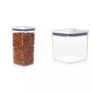 OXO 굿그립 POP 밀폐 식품 보관 용기 빅 스퀘어 톨 6.0qt 2.8qt