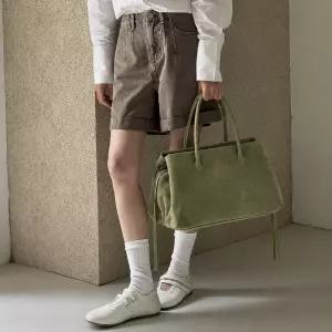 하즈블루 Hazblue 스웨이드 데일리 보부상 쇼퍼백 5Color