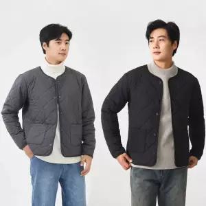 (포워드테크) 남성 가을 누빔자켓 누빔 점퍼 따뜻한 겨울 경량 기모 패딩 잠바