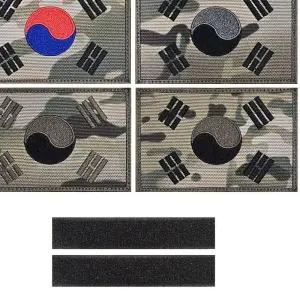 대형 멀티카모 태극기 120X80 패치 와펜 4종 패션브로치