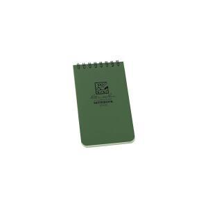 Rite In the Rain 내후성 탑 스파이럴 노트북 3인치 X 5인치 녹색 커버 유니버설 패턴No. 935