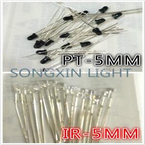 50PCS 5mm 적외선 IR LED + 수신기 Led 다이오드 PT 940NM 100 쌍개/몫