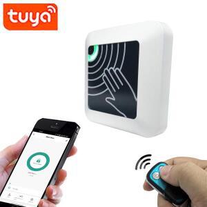 WiFi Tuya 표면 설치 비접촉식 시간 지연 적외선 노터치 종료 버튼 IR 도어 잠금 해제 스위치리모컨 포함