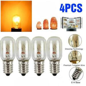 1/4/8PCS E14 소금 램프 글로브 전구 15W AC220V-240V 빈티지 백열 냉장고 오븐 교체 부품