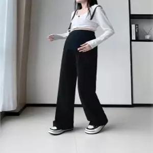 임부복 겨울 두꺼운 기모 와이드 팬츠 임산부 바지 M00033