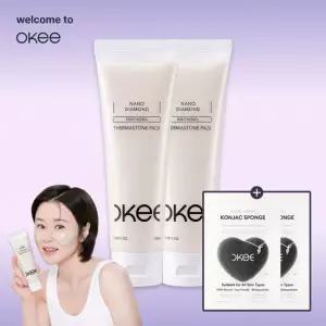 오키뷰티 나노다이아몬드 써마스톤 석고팩 100ml 2개입
