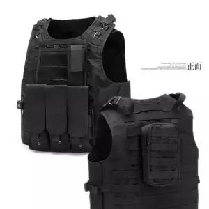 [BZI2H7L5_51CE]MOLLE 시스템 600D 피스톨 특수조끼 (블랙)