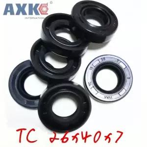 스켈레톤 오일 도장 TC 타입 NBR 블랙 래디얼 샤프트 링 개스킷 26x40x7mm 10 개