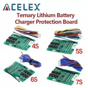 4S/5S/6S/7S BMS 16.8V 21V 20A 18650 리튬 이온 Lmo 삼원 배터리 충전기 보호 보드(밸런스 포함)