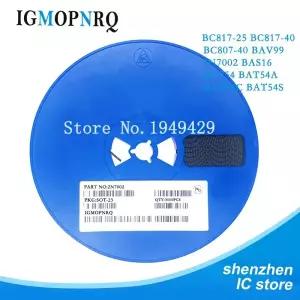 3000pcs SOT-23 2N7002 BAS16 BAT54 BAV99 BC807-40 BC817-25 SMD  IC