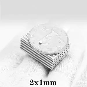 2x1mm 미니 소형 소형 강력 자석 2x1  디스크 (냉장고 DIY 건축 과학 공예 교육용)