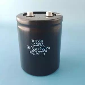 호환  제품 400VDC 3900UF HICON 전해 콘덴서  상자에 들어있어  발행