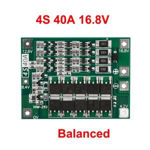 4S 40A 리튬 이온 배터리 충전기 보호 보드 18650 BMS 드릴 모터 16.8V 밸런스 포함