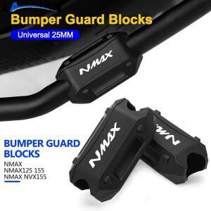 [호환품]바이크 오토바이 엔진 가드 크래시 바 범퍼 보호 장식 블록 야마하 NMAX NMAX125 155 NVX155 25mm
