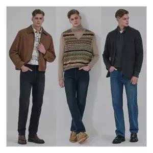 뱅뱅 25FW 남성 라이크라 이중직 기모 데님 3종_638060