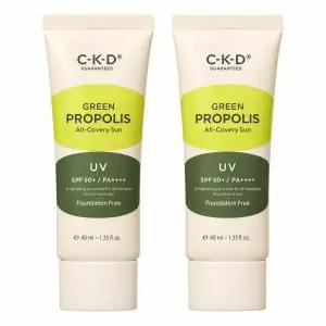 [파데프리 선크림/1+1] CKD 그린프로폴리스 올커버리선크림 1+1 기획(40ml+40ml)