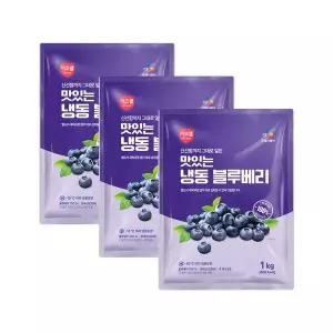 이츠웰 냉동블루베리1kg x 3개