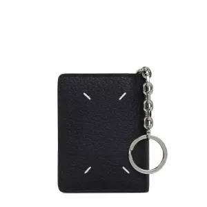 메종마르지엘라 마르지엘라 26FW 블랙 스티치 키링 카드지갑 S56UI0128 P4455 T8013