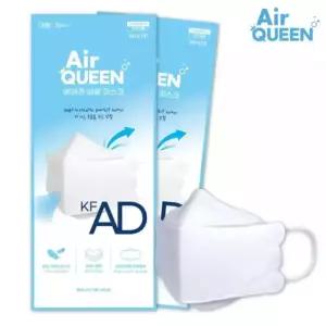 숨쉬기 편안한 에어퀸 KF-AD 비말 대형 마스크 100매(50P x 2EA)