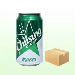 [하프클럽/기타]칠성사이다 355ml x 24캔(1박스) 탄산음료