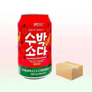 [하프클럽/기타]SFC바이오 수박소다 업 350ML x 24캔