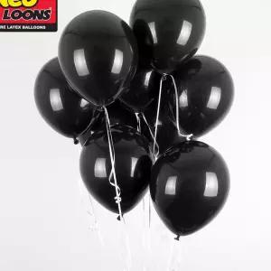 돌잔치소품 네오텍스 13cm 일반 블랙 라운드 풍선 100개입 검정색 Xi-7A169