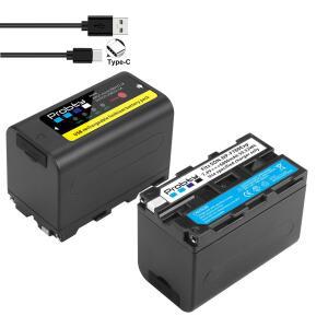 6800mAh USB 출력 NP-F770 NP F770 np f750 배터리 소니 NP-F330