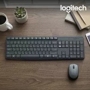 (국내정품) 로지텍코리아 MK235 무선 키보드마우스세트 한글자판 2.4GHz무선연결