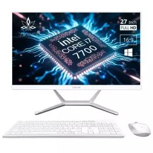 주식용 사무용컴퓨터 일체형PC 뷰라이프 27인치 Intel Core i7 7세대 Win11 Pro 무선키보드마우스 포함 PC데스크탑