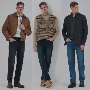 [뱅뱅] 26FW 남성 이중직 기모 라이크라 데님 3종