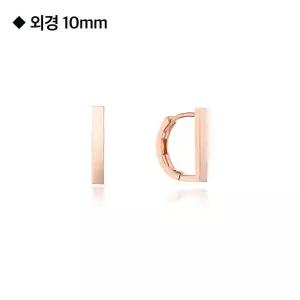 [로이드]로이드 L.베이직 플랫 10K 귀걸이 LOFL3004T