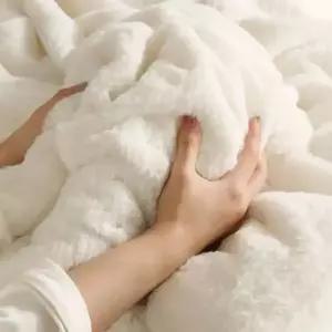 플로라 버니 10mm 밍크 장모 극세사 차렵이불 3컬러