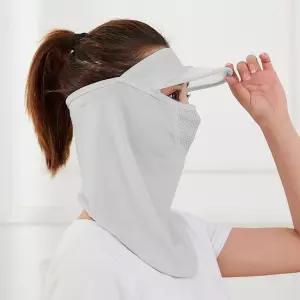 커버 썸머 얼굴 마스크 런닝얼굴가리개 그레이