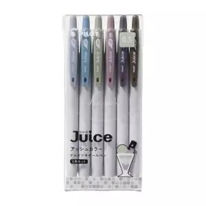 파이롯트 쥬스 애쉬 컬러 볼펜 6색세트 0.5mm LJU-15-6CAS