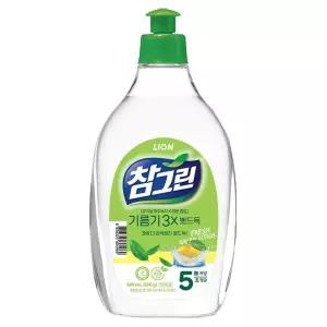 라이온 참그린 기름기 뽀드득 주방세제 500g 용기