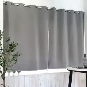 작은창 창문 암막 커튼 그레이170 방풍 방한커튼 거실 바람막이