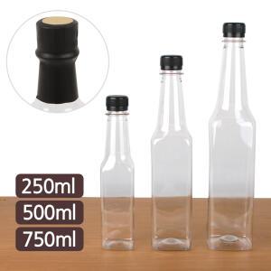 대원 사각 와인페트병(250ml/500ml/750ml)더치병/PET병/공병