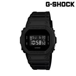 [롯데백화점]지샥 DW-5600BB-1DR JJSSR 올블랙 스퀘어 라인 전자시계 방수시계 군인 학생시계